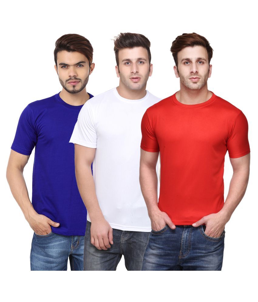     			FUNKY GUYS Multi Round T-Shirt Pack of 3