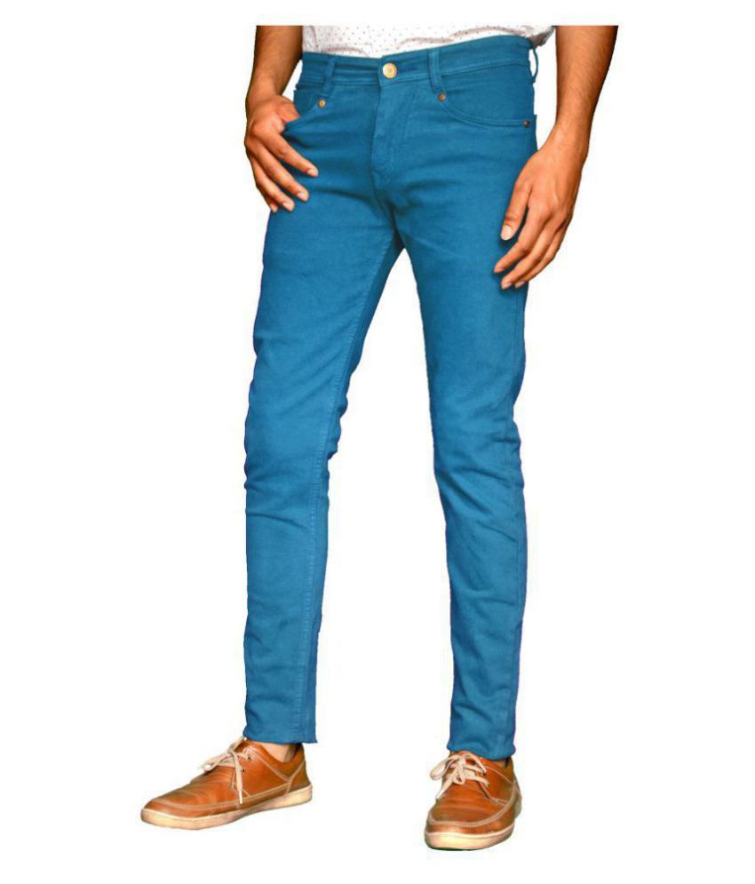 light blue slim jeans