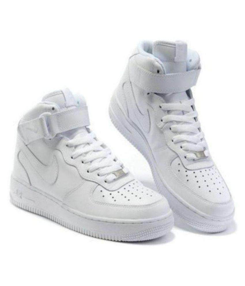 Nike AIR FORCE LONG White Running Shoes 