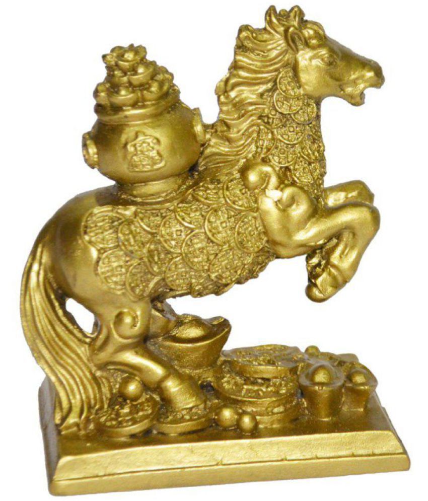     			Snaya Collection Feng Shui Horse With Potli - Beige