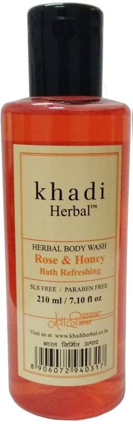     			Khadi Herbal Rose & Honey (SLS & Paraben Free) Body Wash 210 ml