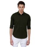 Black Coffee Green Slim Fit Shirt