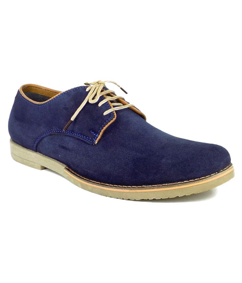 Ripley Derby Genuine Leather Blue Formal Shoes Price in India- Buy ...