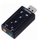 WowObjects 3pcs External Virtual 7.1 Channel USB 3D Audio Laptop PC Mic Adapter Audio Card New