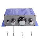 WowObjects Hi-Fi Mini HY-2001 Digital Motorcycle Auto Car Stereo Power Amplifier Sound Mode Audio Support USB, MP3, FM, SD, DVD