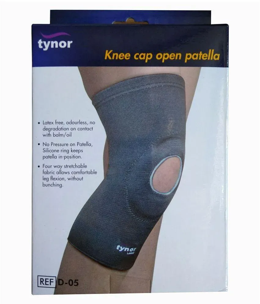 Tynor Knee Cap with Patellar Ring, Grey, XL, 1 Unit: Buy Tynor