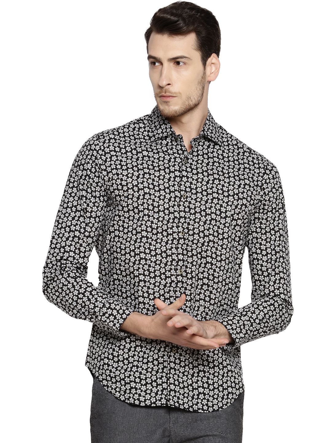 Rare Rabbit Black Slim Fit Shirt - Buy Rare Rabbit Black Slim Fit Shirt ...