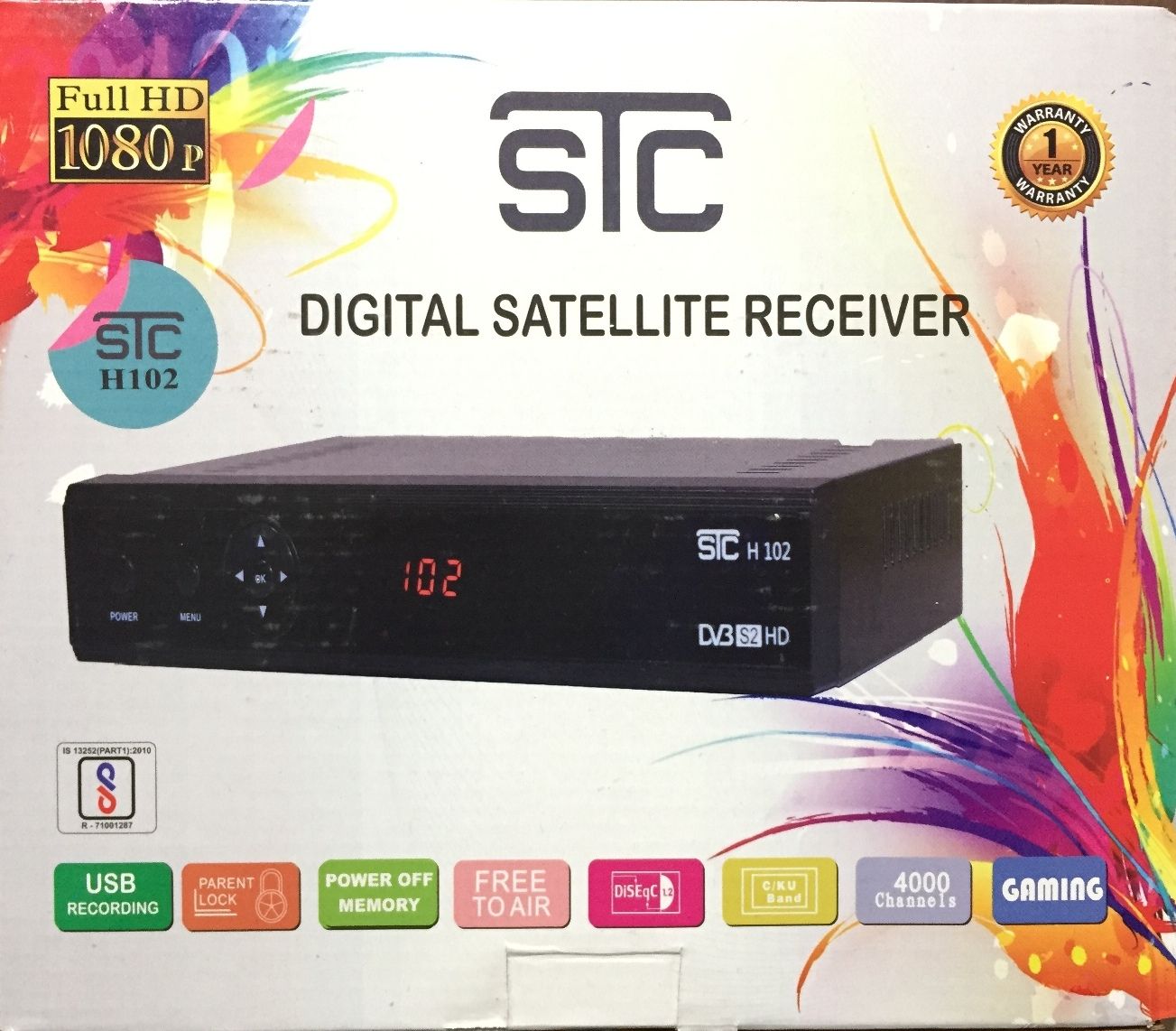 Buy STC WiFi Dongle Set Top Box+Unlimited Recording (H102) Multimedia ...