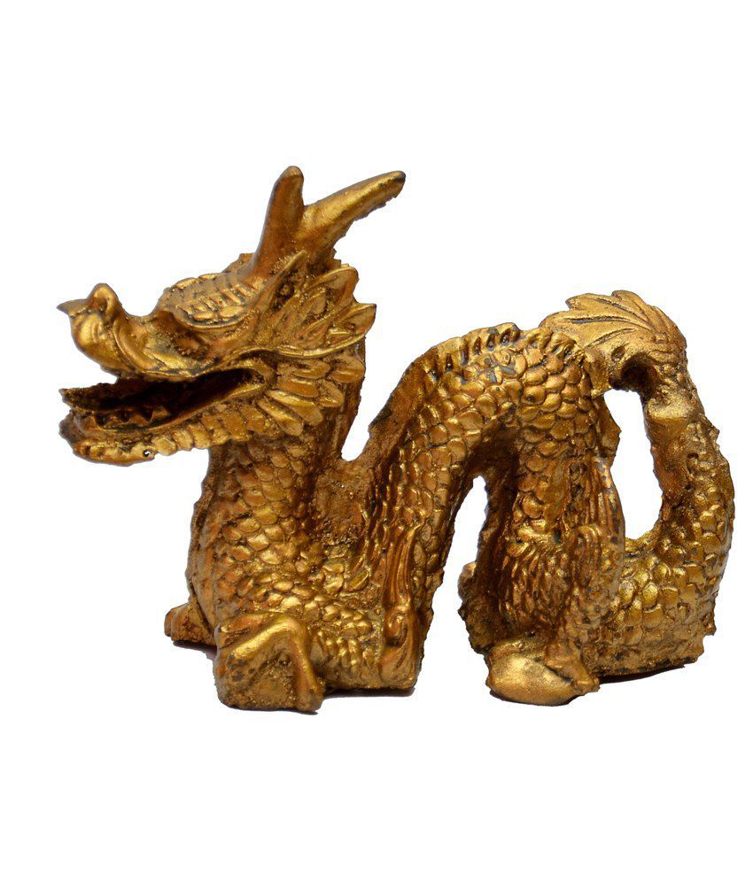     			S.S Collection Yellow Resin Snake Dragon