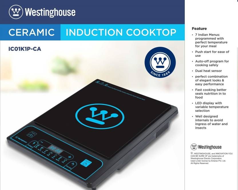 Westinghouse Ic01k1p Ca 2000 Watt Induction Cooktop Price In India