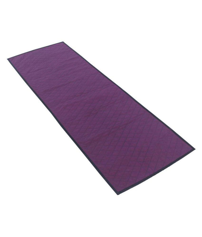 Cotton Fabric qualified Woolen Felt Yoga Mat ( plum ) 188 x 63 x 0.3