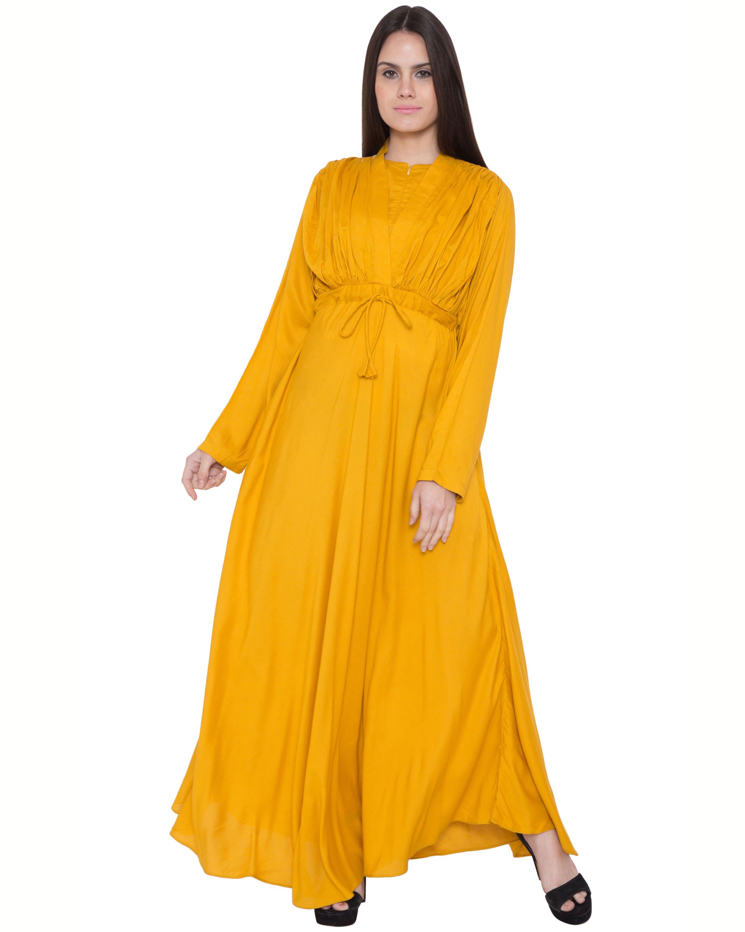 Mushkiya Rayon Yellow Dresses - Buy Mushkiya Rayon Yellow Dresses Online at Best Prices in India 