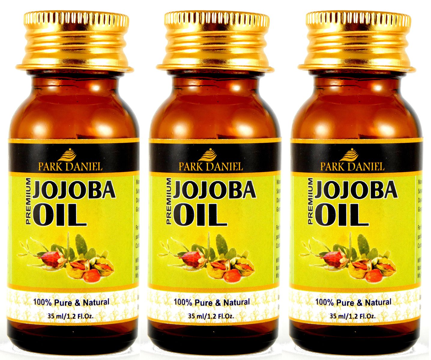     			Park Daniel 100% Pure & Natural Premium Jojoba Oil Hair Oil(105 ml) 35 ml Pack of 3