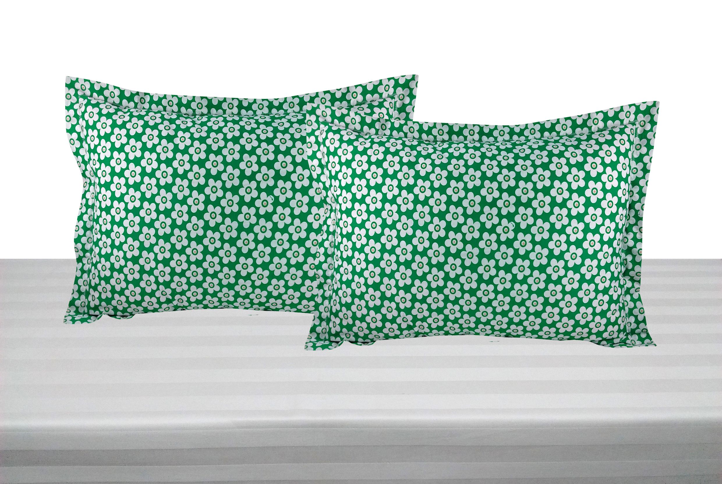 vishal store Pack of 2 Green Pillow Cover Buy vishal store Pack of 2