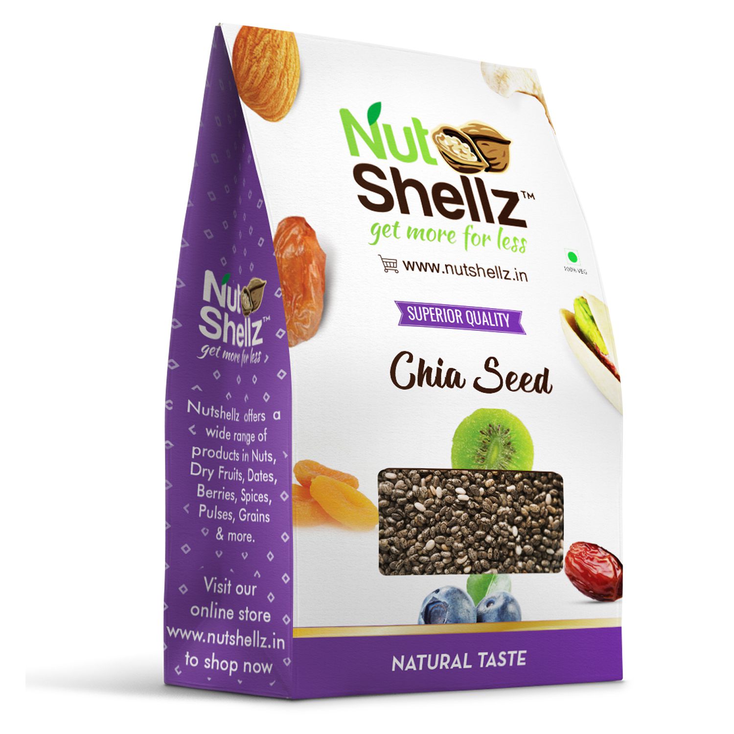 Nutshellz Regular Chia Seeds | 100% Original 1 kg: Buy ...