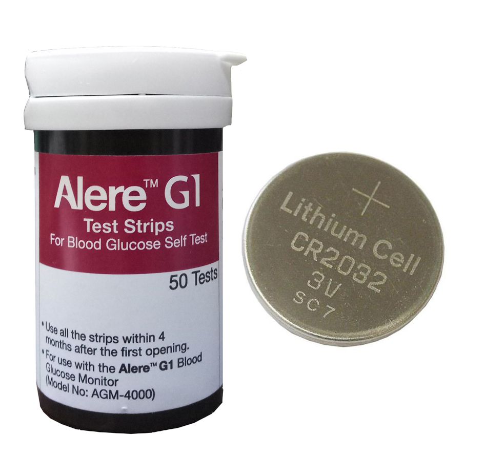     			Alereg1 Bloogglucose self test 50 strips with battery