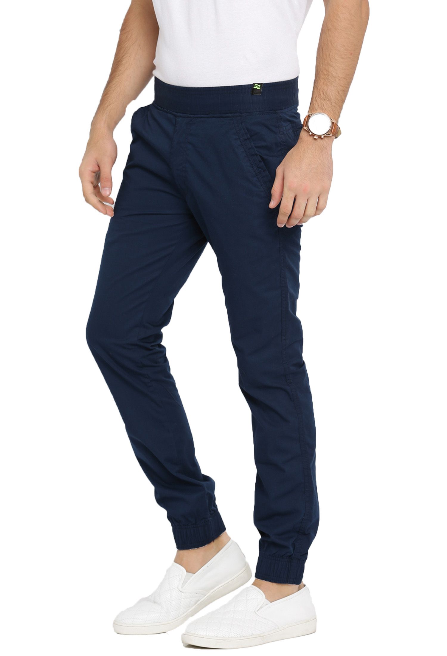 ladies navy blue joggers