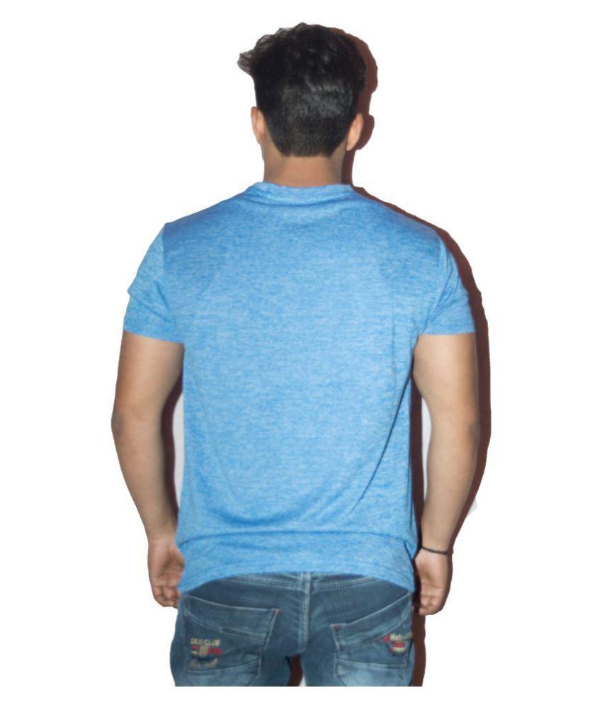 Hashtag Blue Round T-Shirt - Buy 