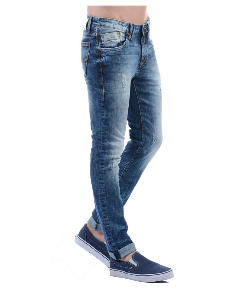 flying machine skinny men blue jeans