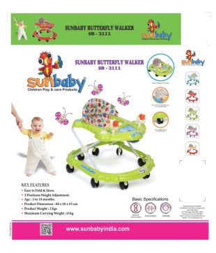 sunbaby butterfly walker