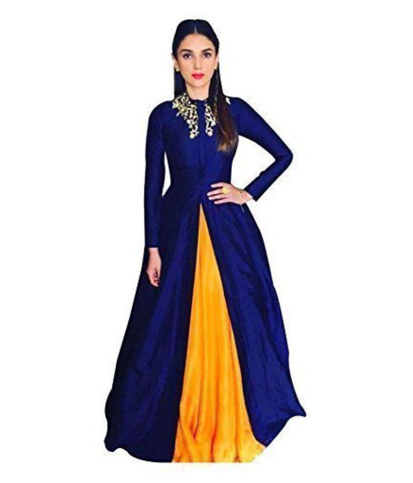 Aarya Ethnic Anarkali Gown Price in India  Buy Aarya Ethnic Anarkali Gown  online at Flipkartcom  VIBRANT CONTEST