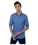 Black Coffee 100 Percent Cotton Slim Fit Checks Men's Casual Shirt - Blue ( Pack of 1 )