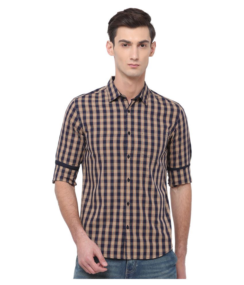     			Black Coffee Navy Slim Fit Shirt