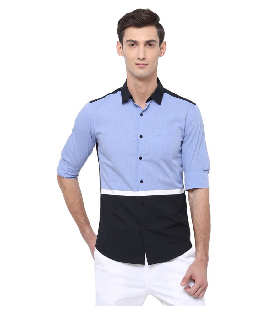     			Black Coffee Navy Slim Fit Shirt