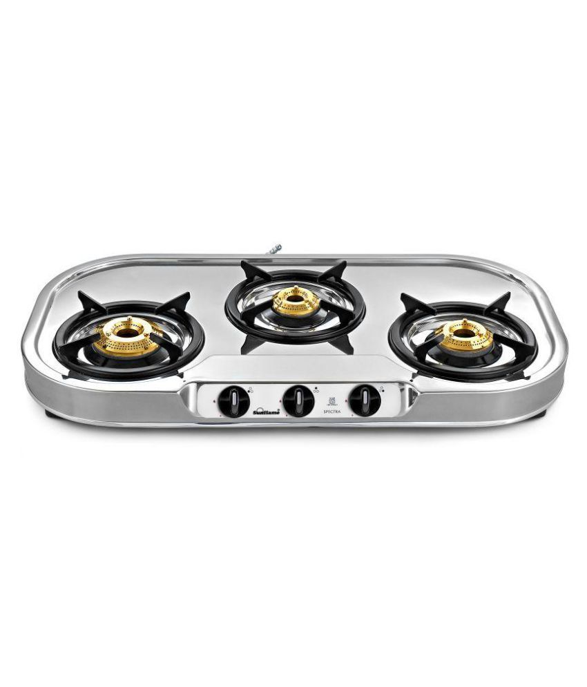 Sunflame Spectra 3 Burner Manual Gas Stove Price In India Buy Sunflame Spectra 3 Burner Manual Gas Stove Online On Snapdeal