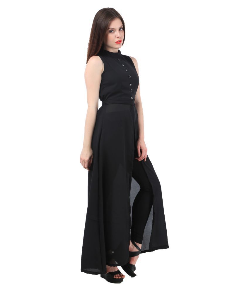 My Swag Georgette Black Dresses - Buy My Swag Georgette Black Dresses ...