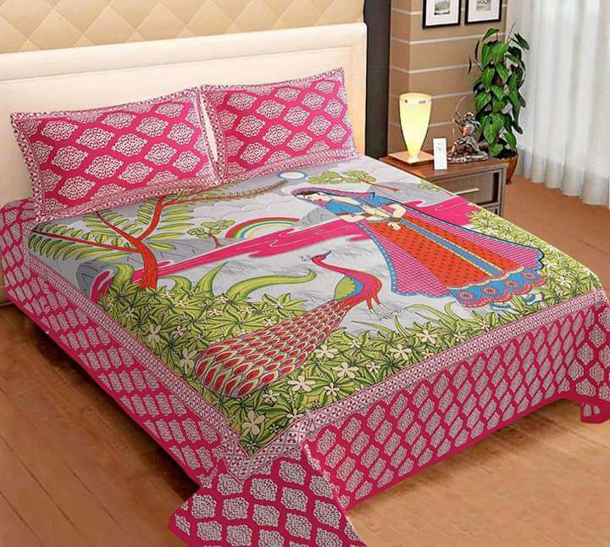 Z Decor Cotton Double Bedsheet with 2 Pillow Covers Buy Z Decor