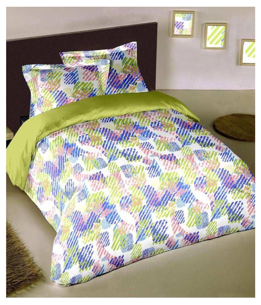 Raymond Single Cotton Abstract Green Comforter Buy Raymond Single