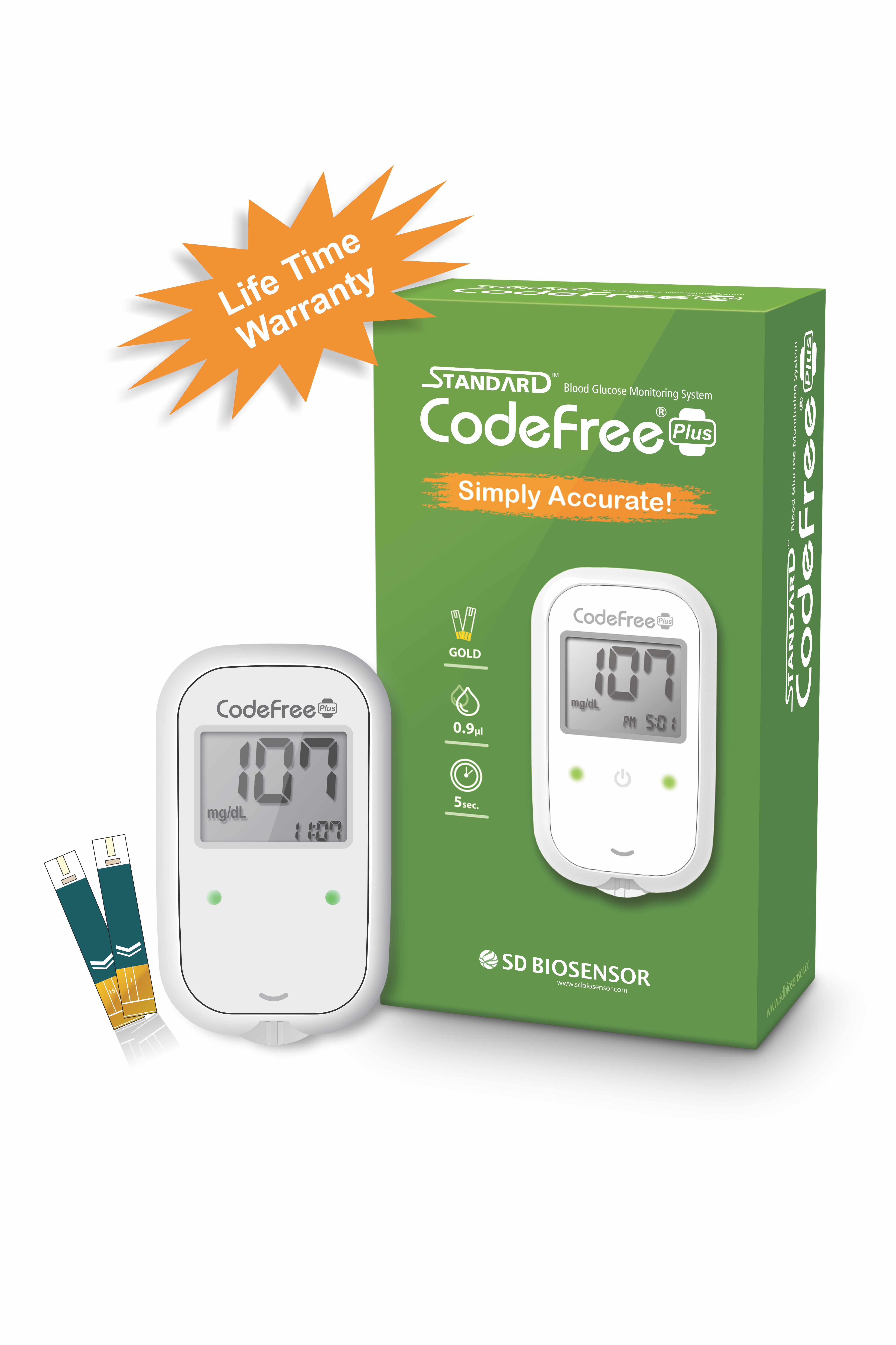 SD Biosensor Blood Strips) Standard Codefree