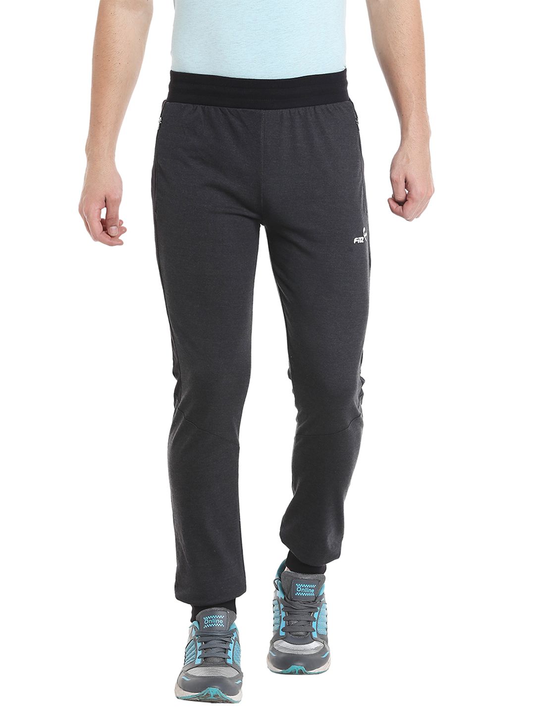 washed charcoal joggers