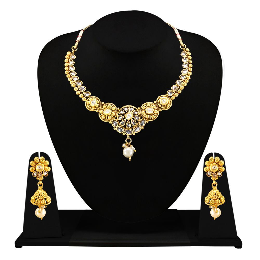 Diva Fashion Italian Design Gold Plated Necklace Set Buy Diva Fashion
