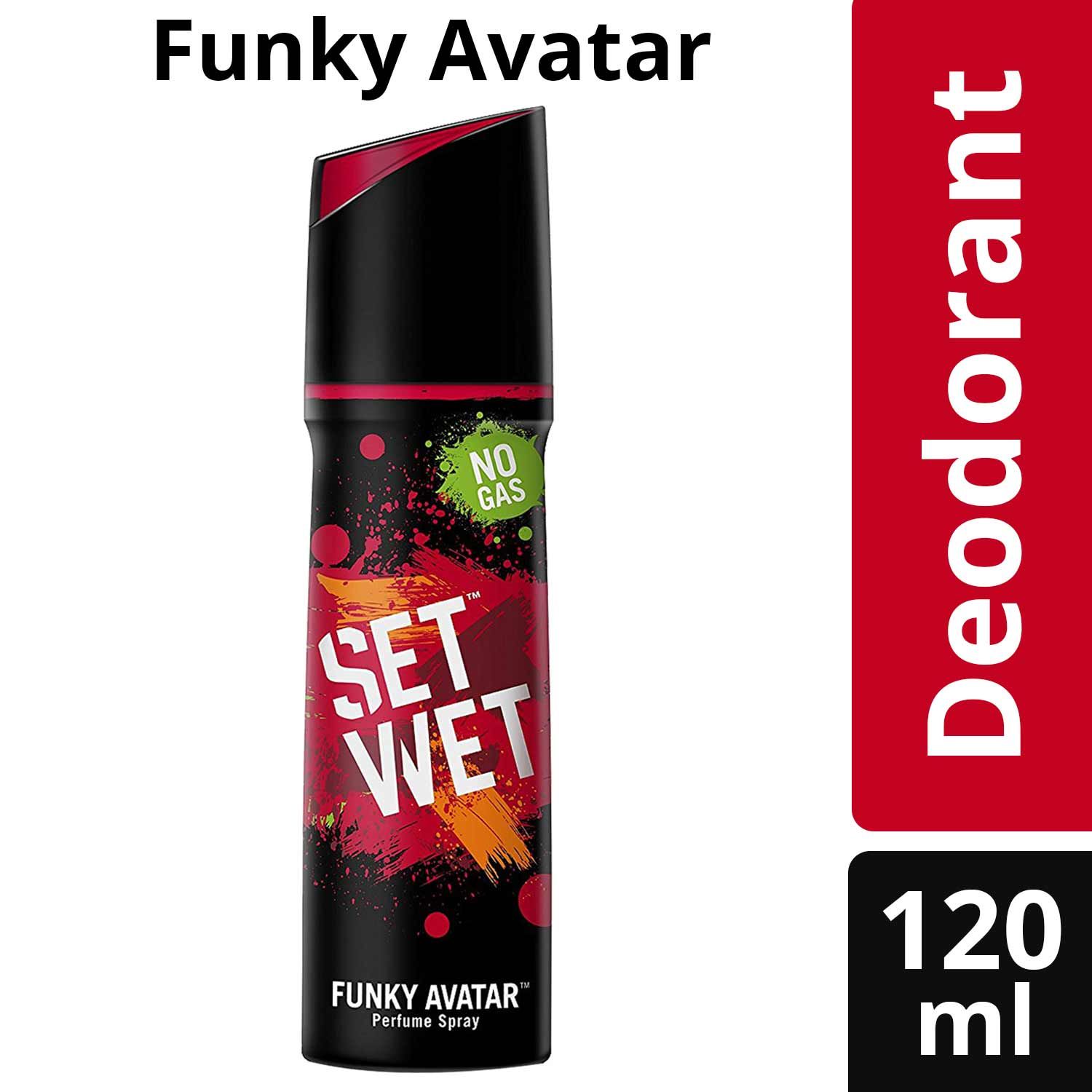 Set Wet Funky Avatar 120ml Setwet Hair Gel Wet Look 50ml Men