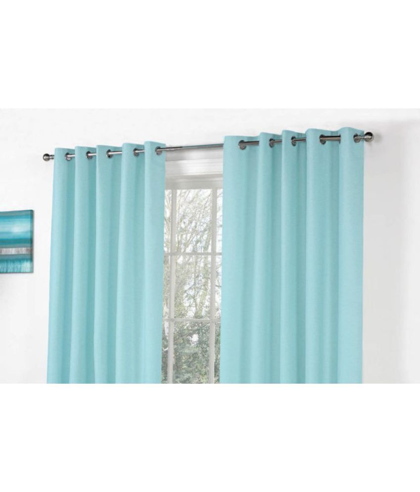 Rd Trend Set Of 4 Door Eyelet Curtains Plain Aqua Buy Rd Trend