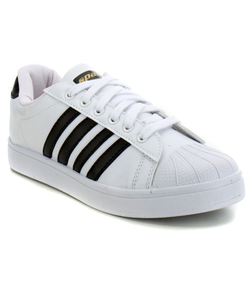 sparx white casual shoes