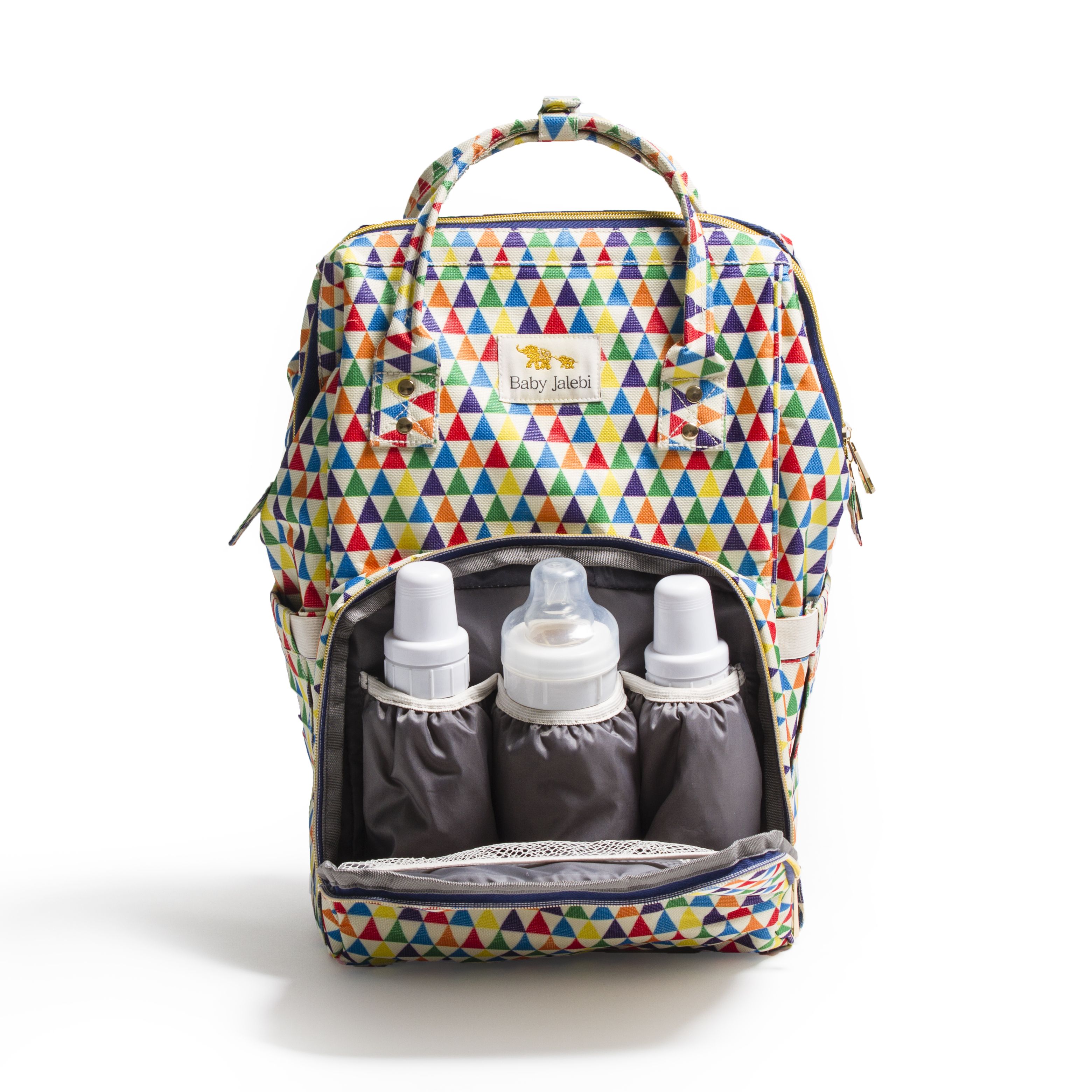 Baby Jalebi MultiColour Canvas Diaper Bag ( 40 cm Buy Baby Jalebi