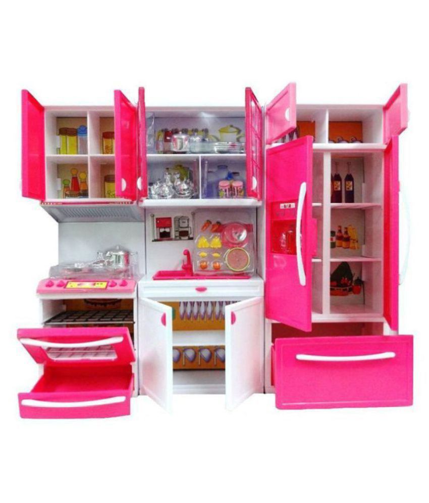 kashti multicolor Home Need Beautiful Barbie  Kitchen  Set  