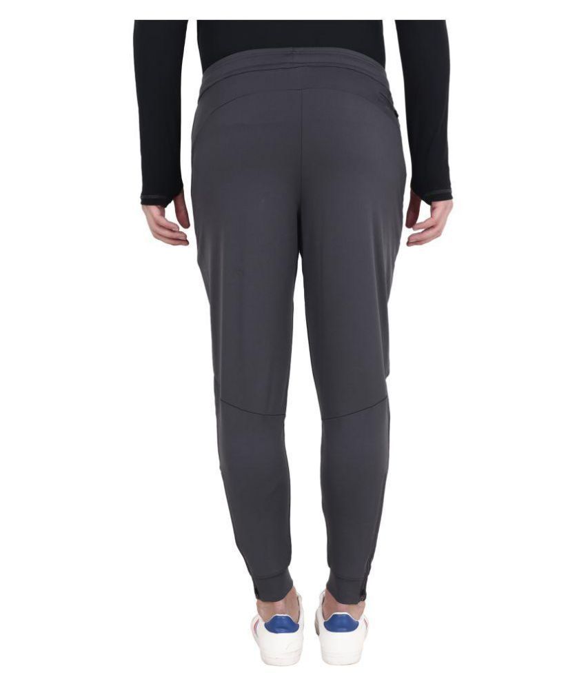 nike grey polyester lycra trackpants