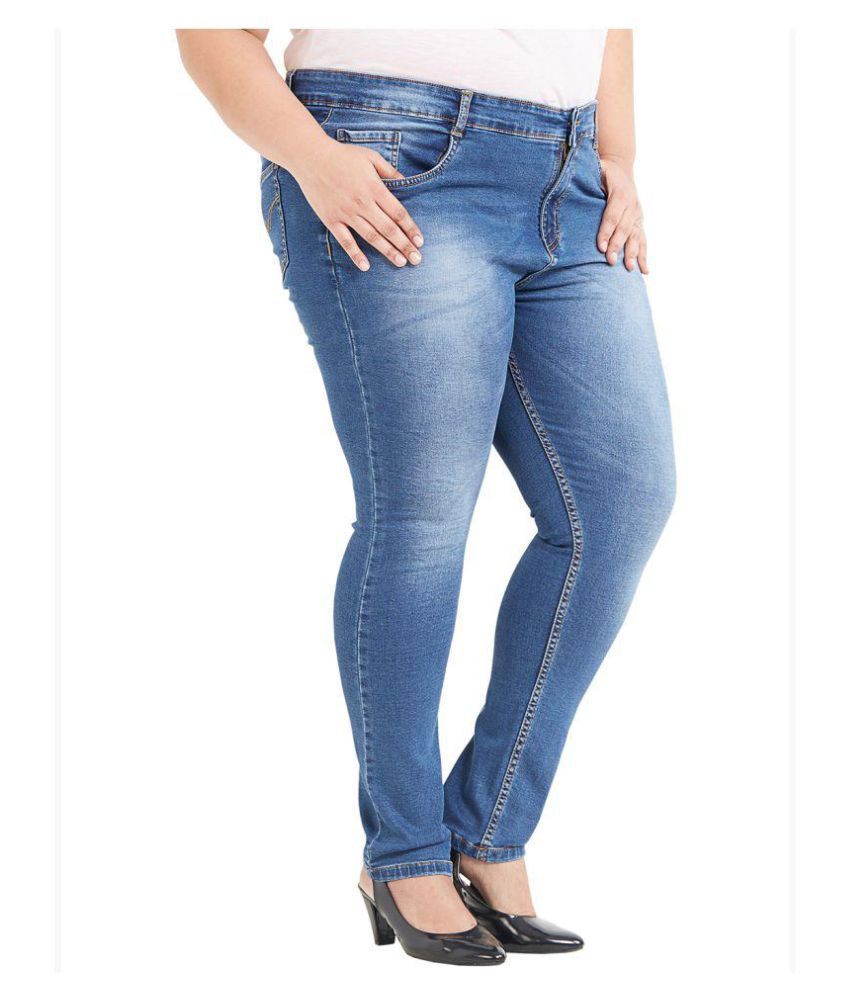 plus size blue jeans