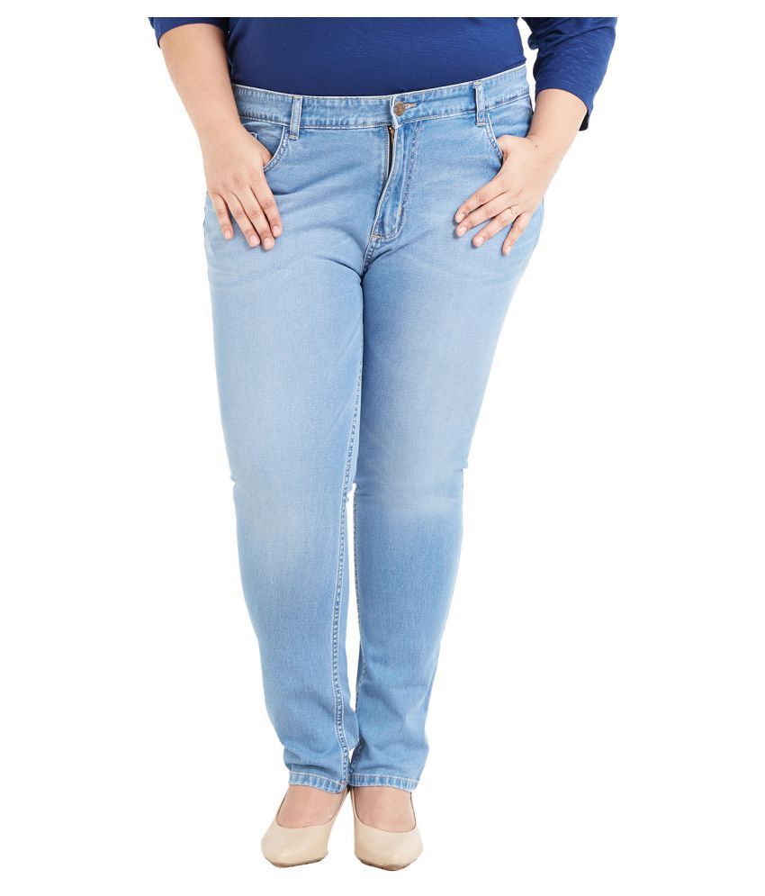 plus size blue jeans