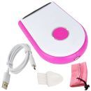 Jm 2 in 1 Ladies Rechargeable Washable Cordless Electric Shaver Trimmer Razor Epilator ( Pink & White )