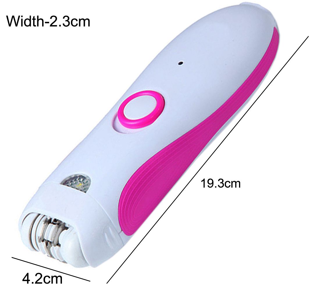 Jm Kemei Battery Operated Ladies Body Hair Remover Eyebrow Epilator Shaver Trimmer Razor Clipper
