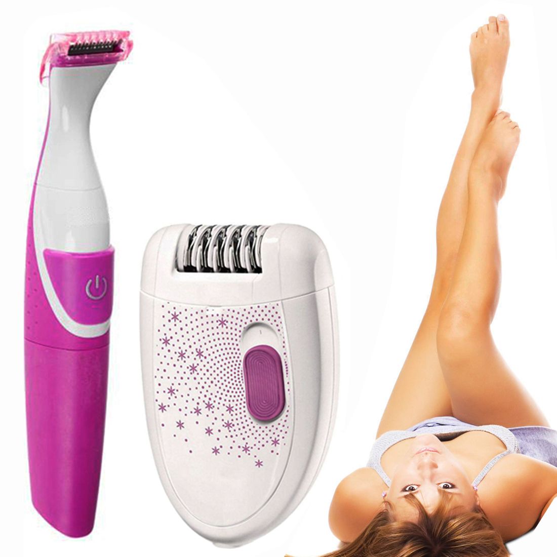 Jm PHILIPS 2 in 1 Corded Epilator Shaver Hair Trimmer Clipper Body