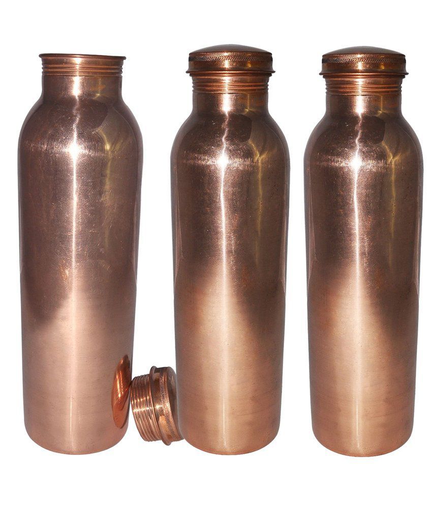     			ZCI Brown 1000 ml Water Bottle Set of 3