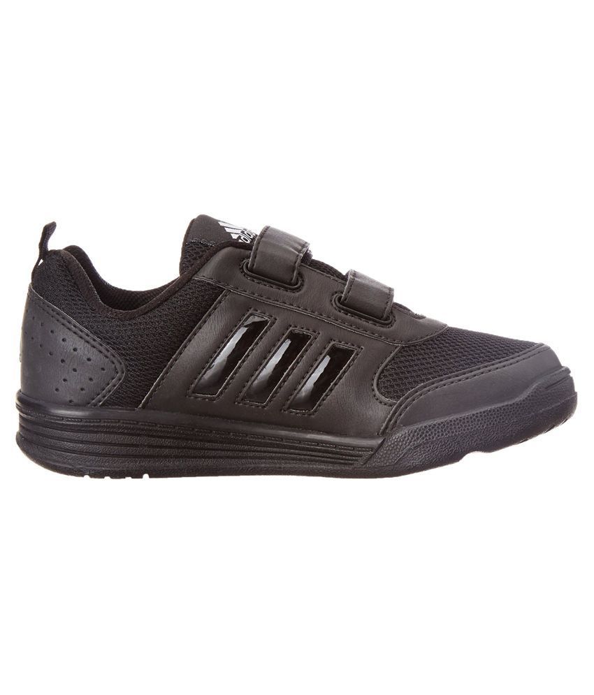 adidas black school shoes with velcro