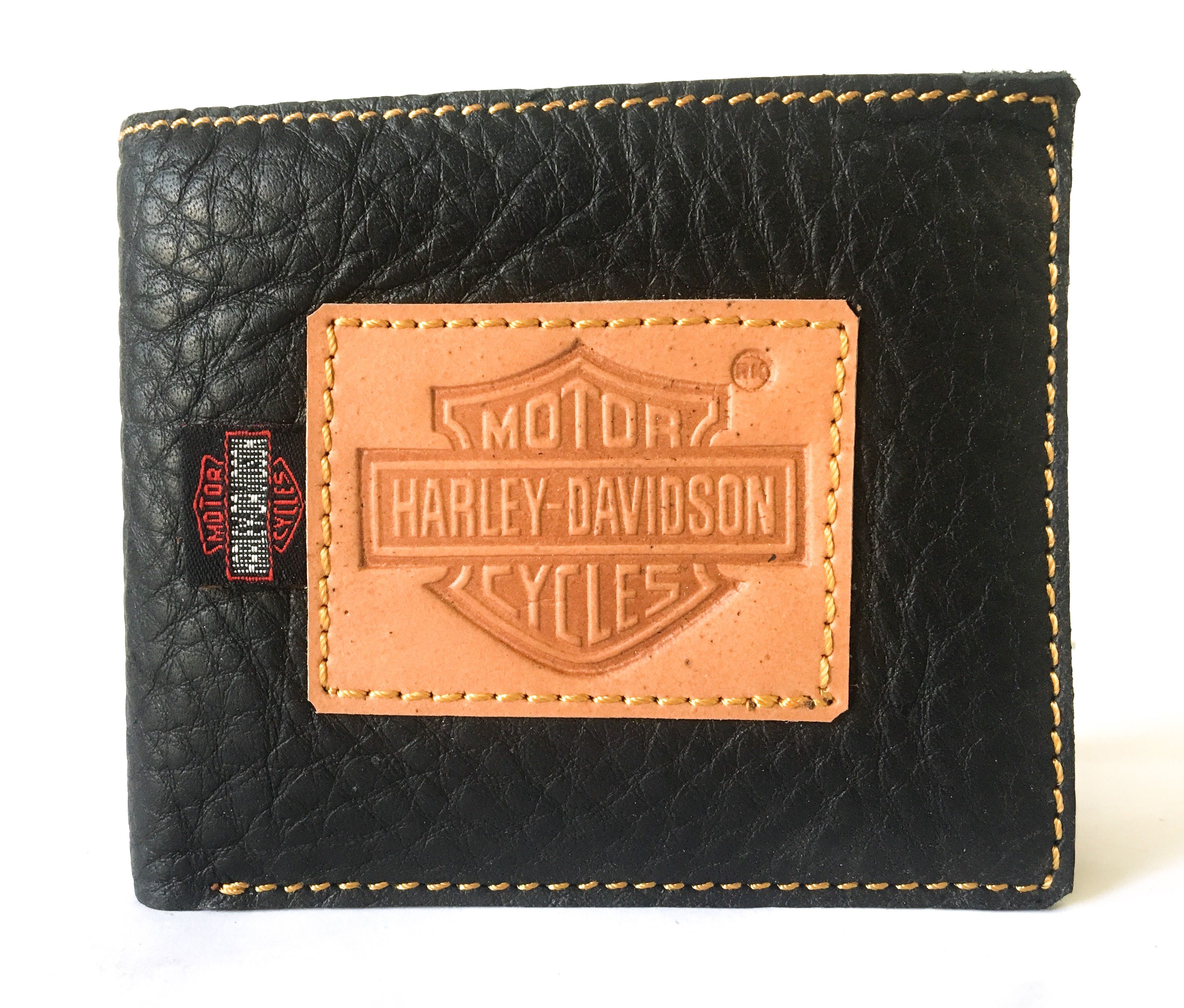 HARLEY DAVIDSON Leather Black Casual Regular Wallet: Buy Online at Low ...
