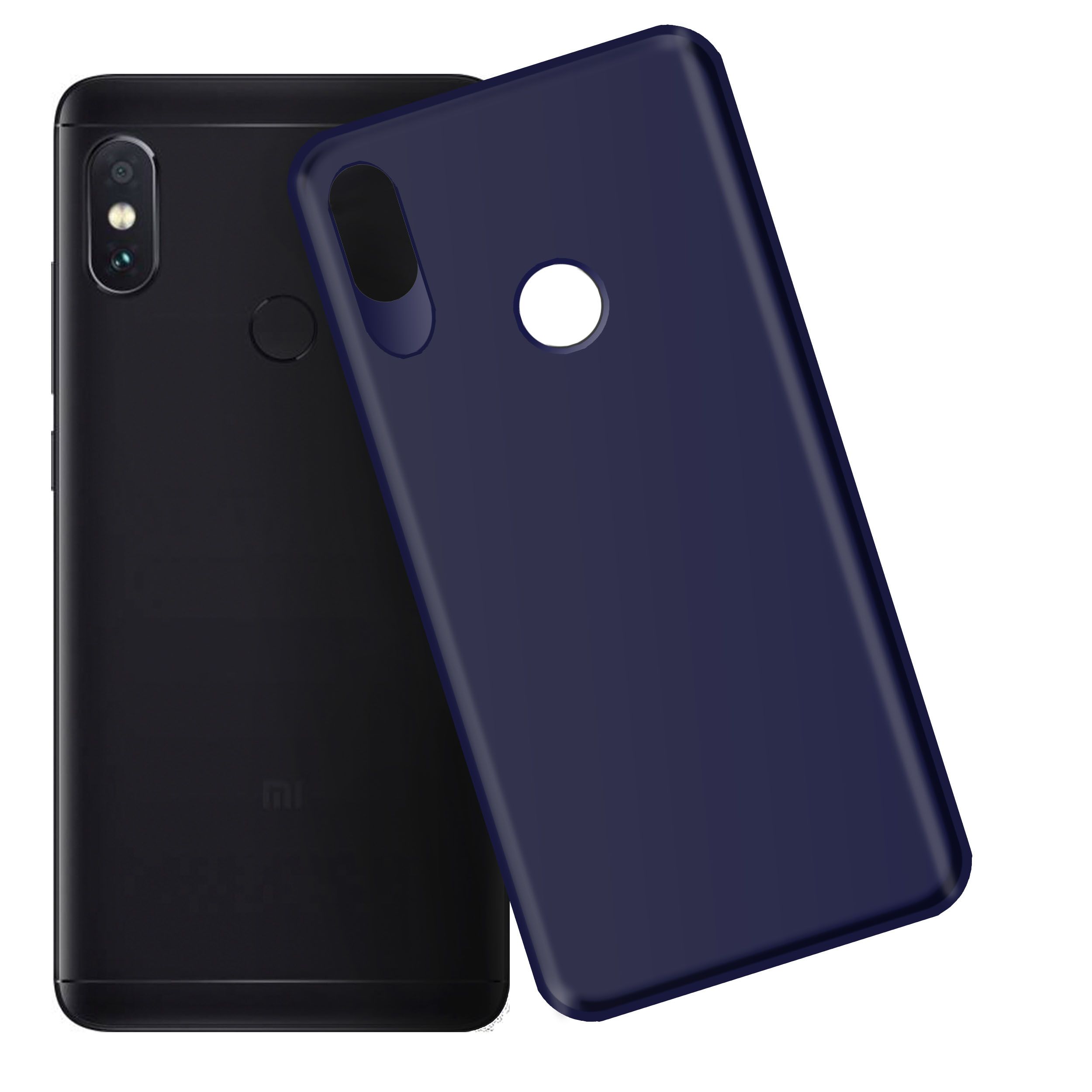 Xiaomi Redmi Note 5 Pro Plain Cases Hupshy Blue Plain Back Xiaomi Redmi Note 5 Pro Plain Cases Hupshy Blue
